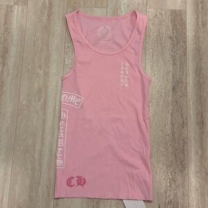 Chrome Hearts Pink Tank Top with Graphic Design